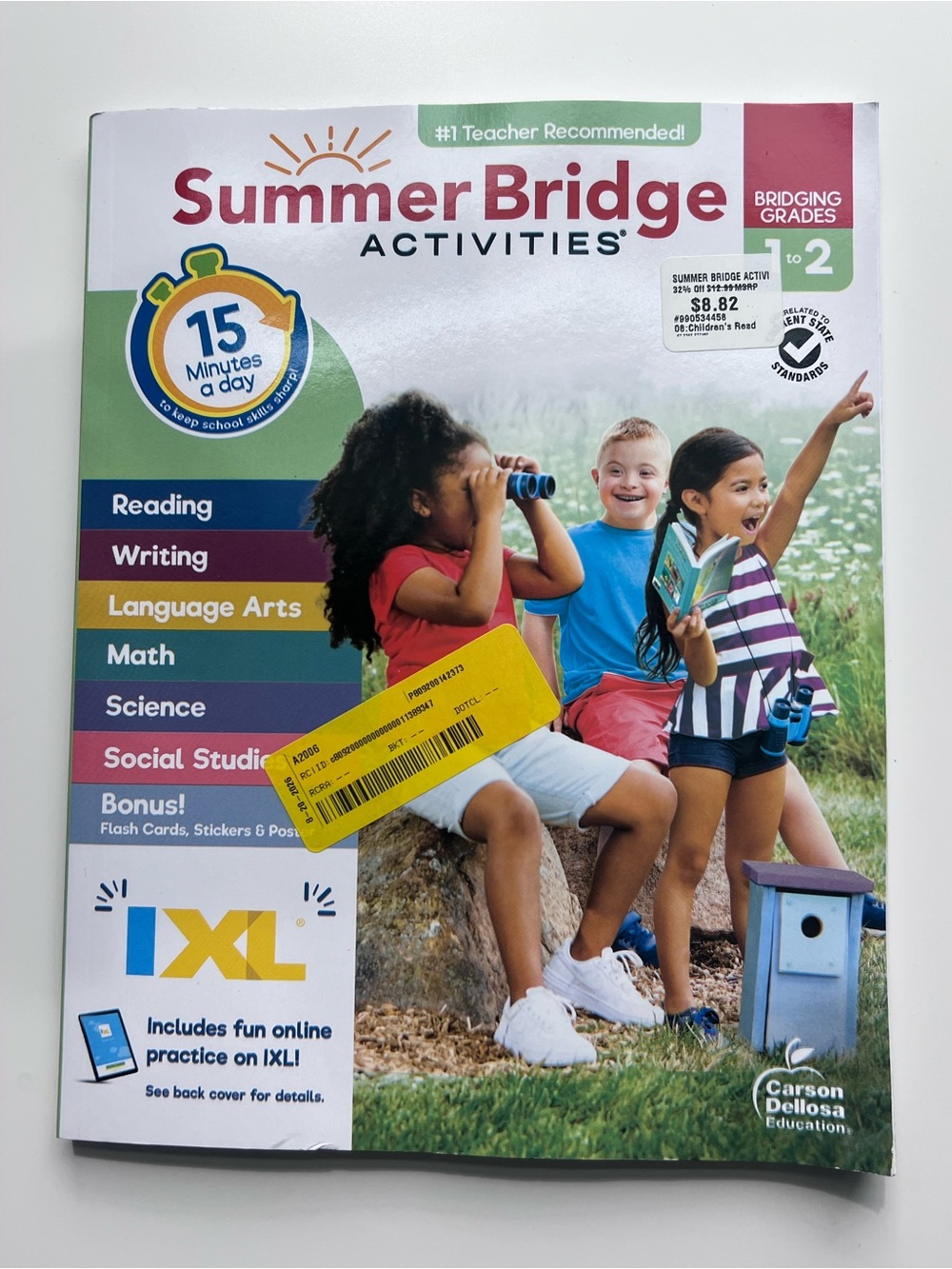 Summer Bridge Activities Grades 1-2 Workbook - Multi-Color